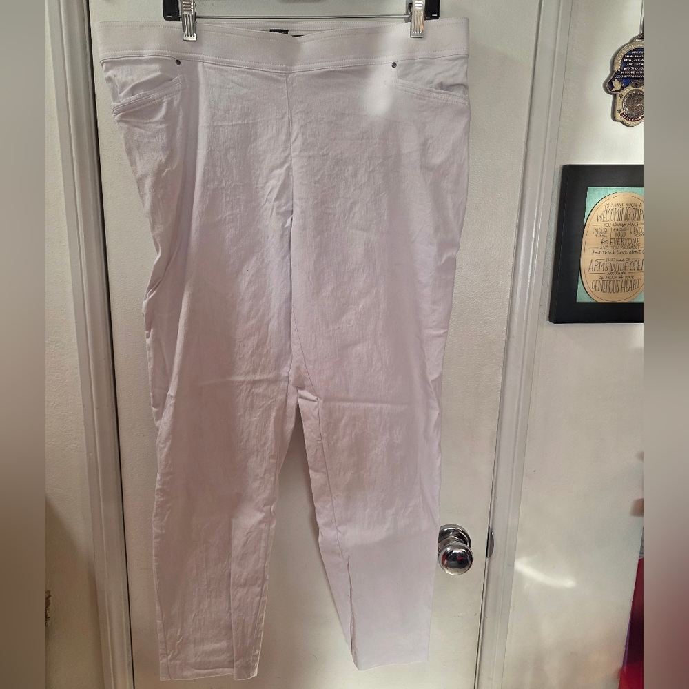 89th & Madison White High-Rise Skinny Jeans